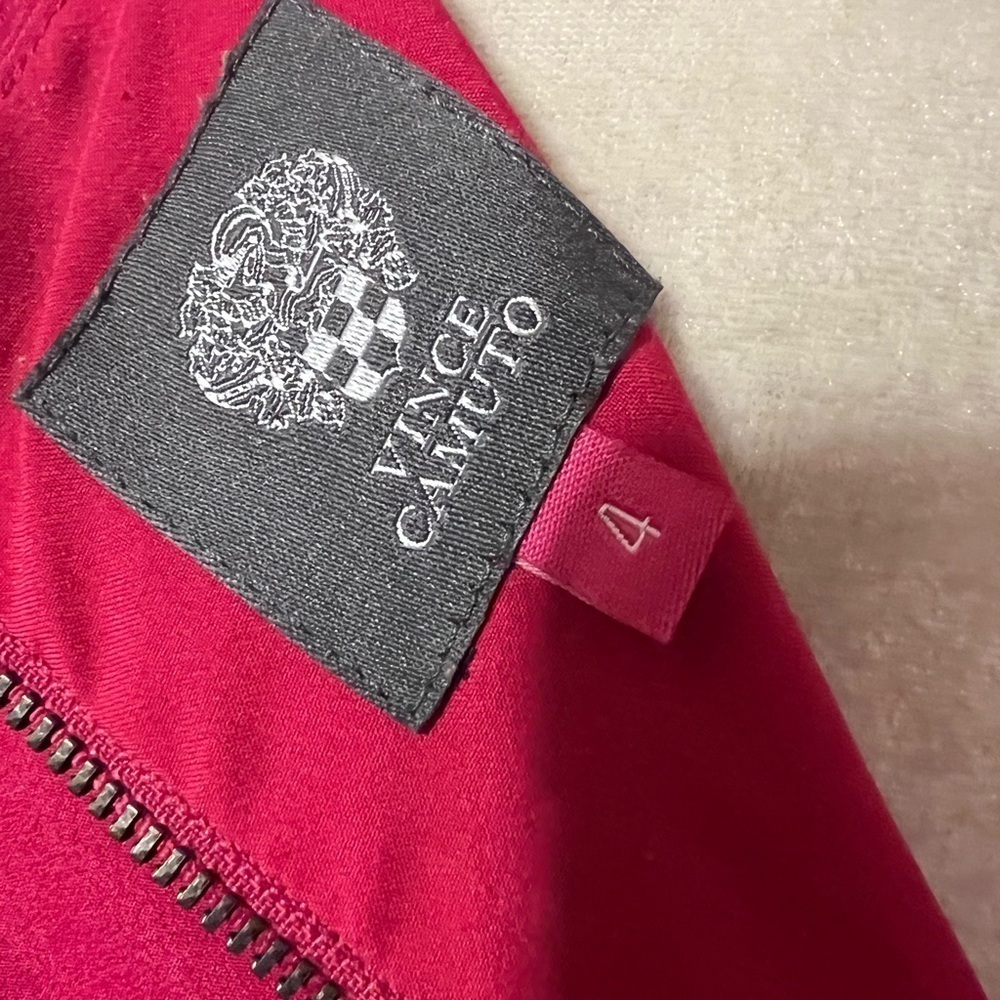 Vince Camuto Red Polyester Dress 4 - Picture 3 of 8